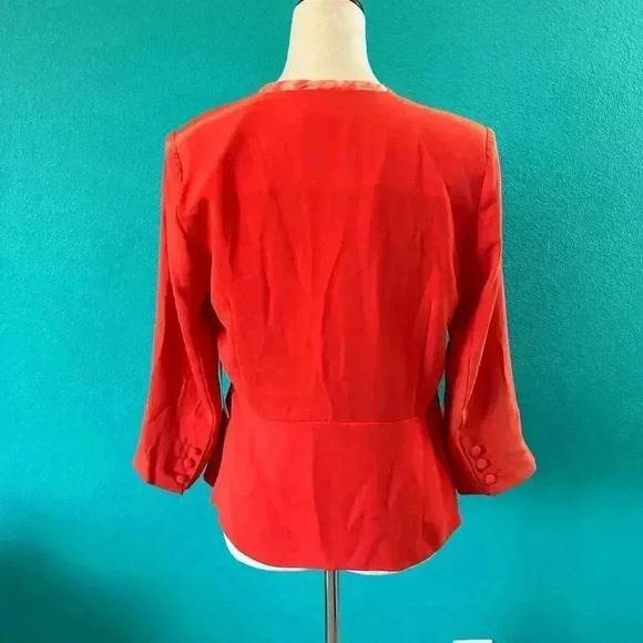NWT Cabi #216 Jane Jacket Red Peplum Career Corporate Corpcore Office Size 4 - Picture 4 of 8